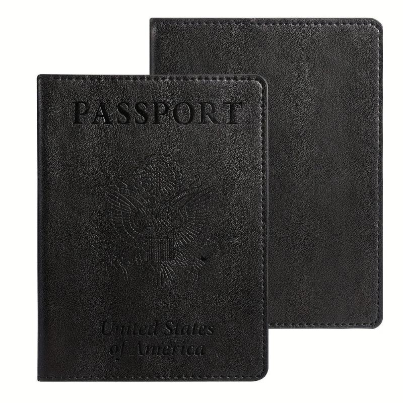 Vaccine Card Storage Bag Passport Holder PU Card Holder Bag
