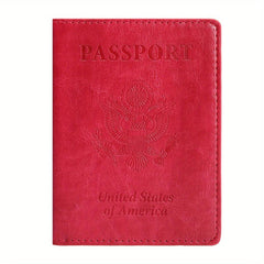 Vaccine Card Storage Bag Passport Holder PU Card Holder Bag