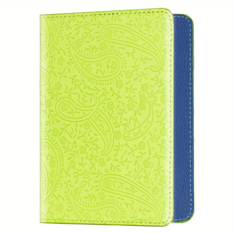 Lavender Pattern Passport Holder - Slim Travel Wallet