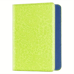 Lavender Pattern Passport Holder - Slim Travel Wallet