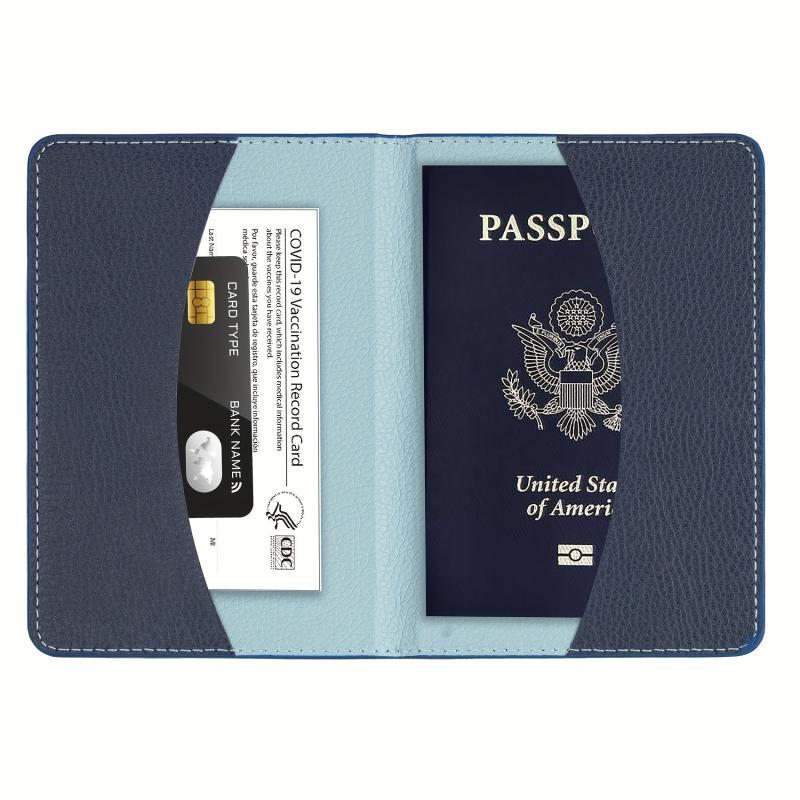 Lavender Pattern Passport Holder - Slim Travel Wallet