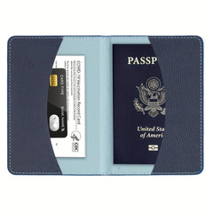 Lavender Pattern Passport Holder - Slim Travel Wallet
