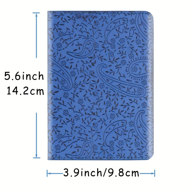 Lavender Pattern Passport Holder - Slim Travel Wallet