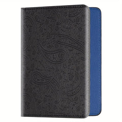 Lavender Pattern Passport Holder - Slim Travel Wallet