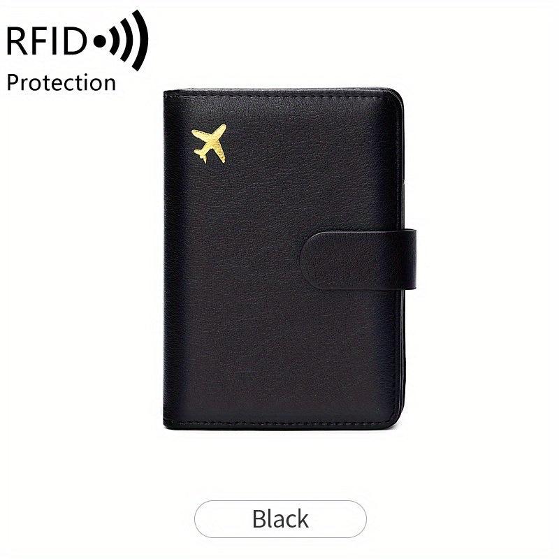RFID Anti Theft Brush Wallet Short Protective Photo Bag