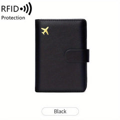 RFID Anti Theft Brush Wallet Short Protective Photo Bag