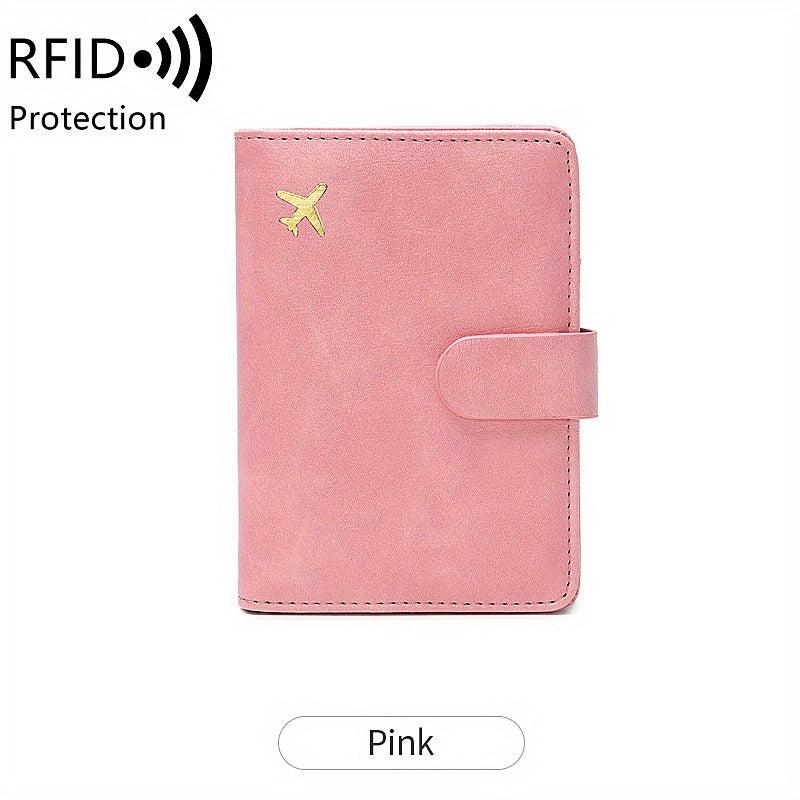 RFID Anti Theft Brush Wallet Short Protective Photo Bag