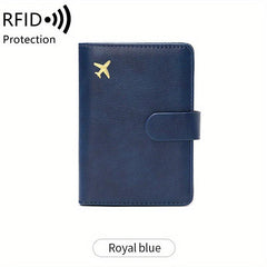 RFID Anti Theft Brush Wallet Short Protective Photo Bag