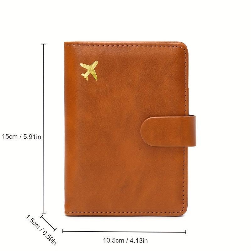 RFID Blocking PU Leather Passport Holder