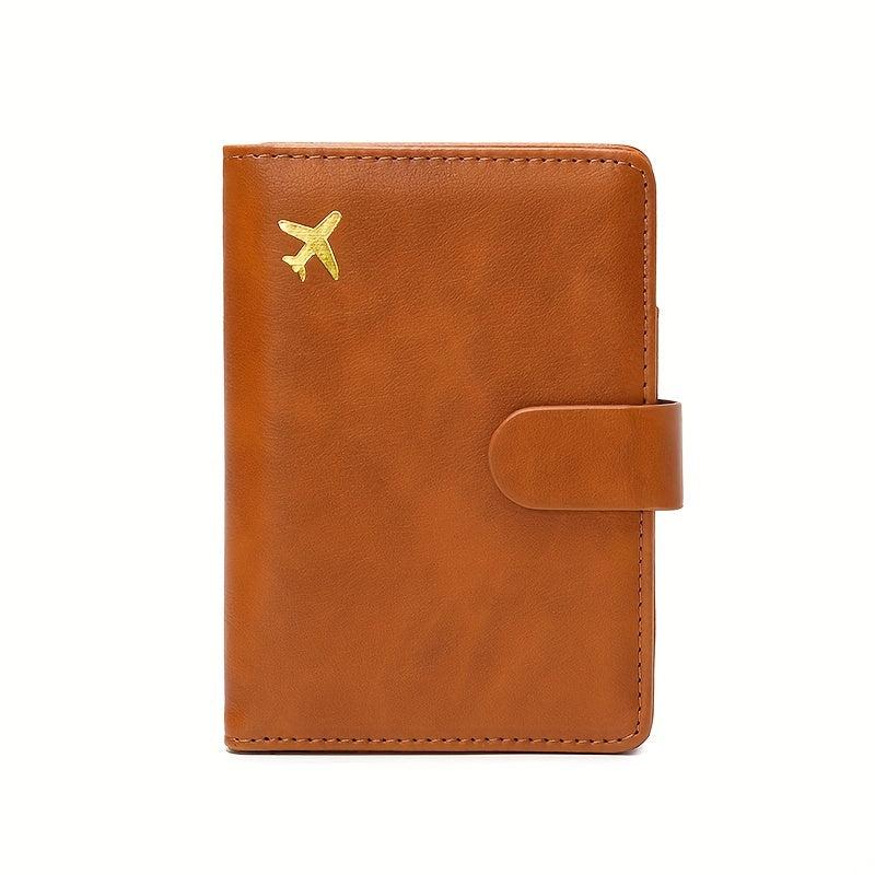 RFID Blocking PU Leather Passport Holder