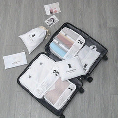Travel Storage Bag Set Luggage Clothing Finishing Bag Portable Underwear Shoes