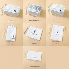 Travel Storage Bag Set Luggage Clothing Finishing Bag Portable Underwear Shoes
