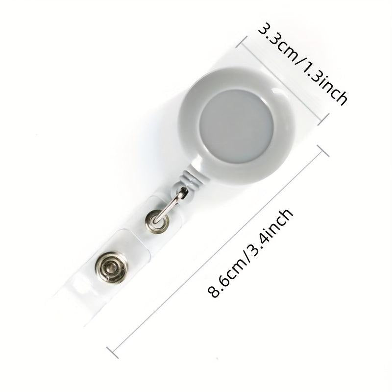 Round Shape Clip with Plastic Strap Traffic Card Holder