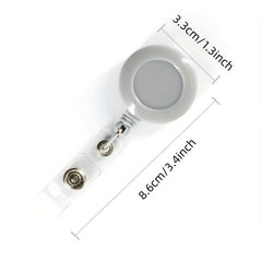 Round Shape Clip with Plastic Strap Traffic Card Holder
