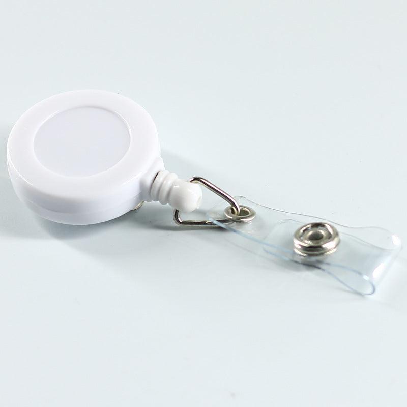 Round Shape Clip with Plastic Strap Traffic Card Holder
