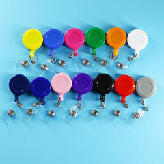 Round Shape Clip with Plastic Strap Traffic Card Holder