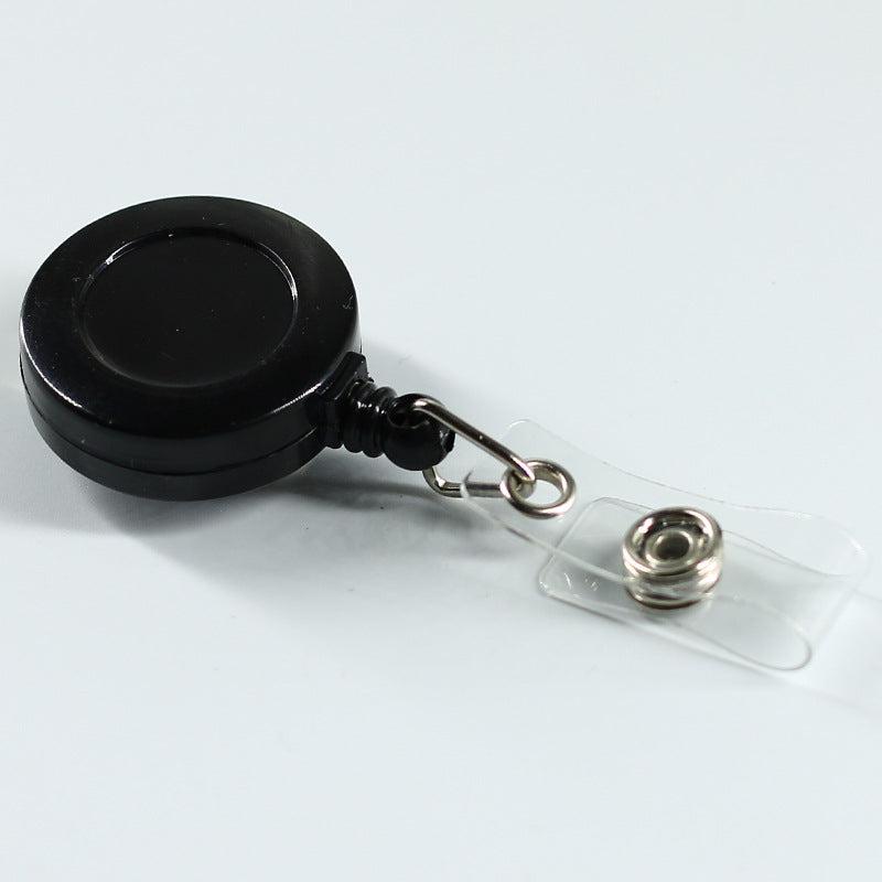 Round Shape Clip with Plastic Strap Traffic Card Holder