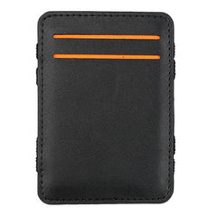 Unisex Ultra Thin Minimalist Pocket Money Card Slot PU Leather