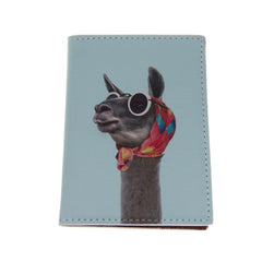 Cat And Dog Long Neck PU Passport Bag Student Printed