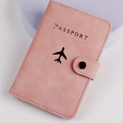 Airplane Pattern Passport Holder Travel Accessories