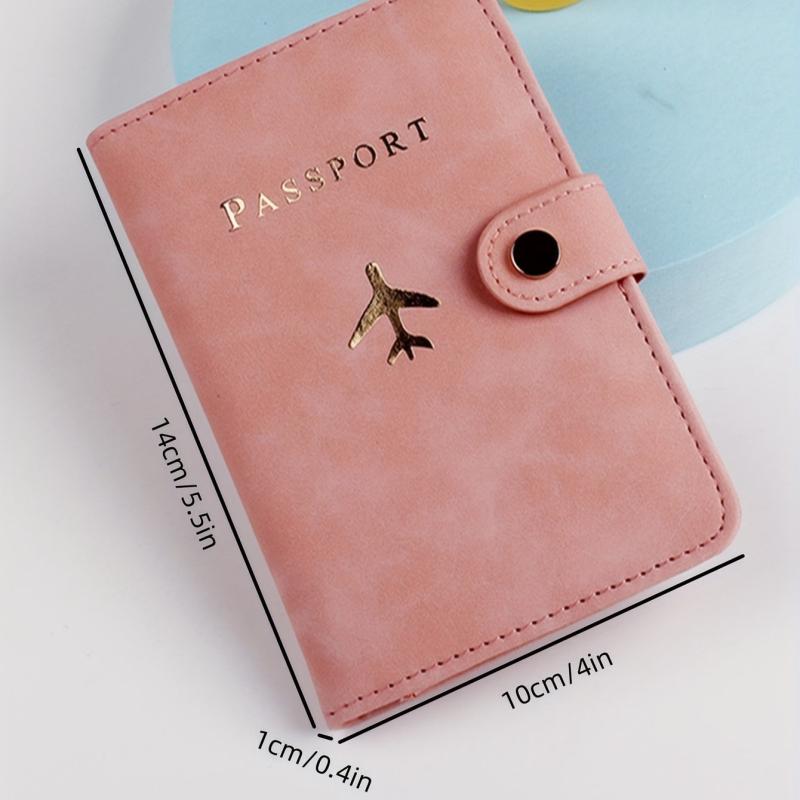 Airplane Pattern Passport Holder Travel Accessories