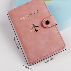 Airplane Pattern Passport Holder Travel Accessories