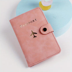 Airplane Pattern Passport Holder Travel Accessories