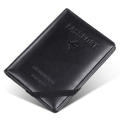 RFID Blocking Passport Case Travel Wallet PU Leather