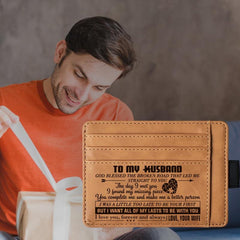 Vintage PU Leather Passport Case Card Holder For Men