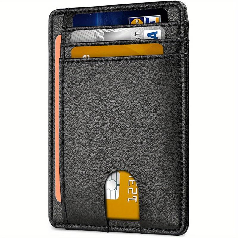 Slim RFID Blocking Card Holder Wallet for Travel Work