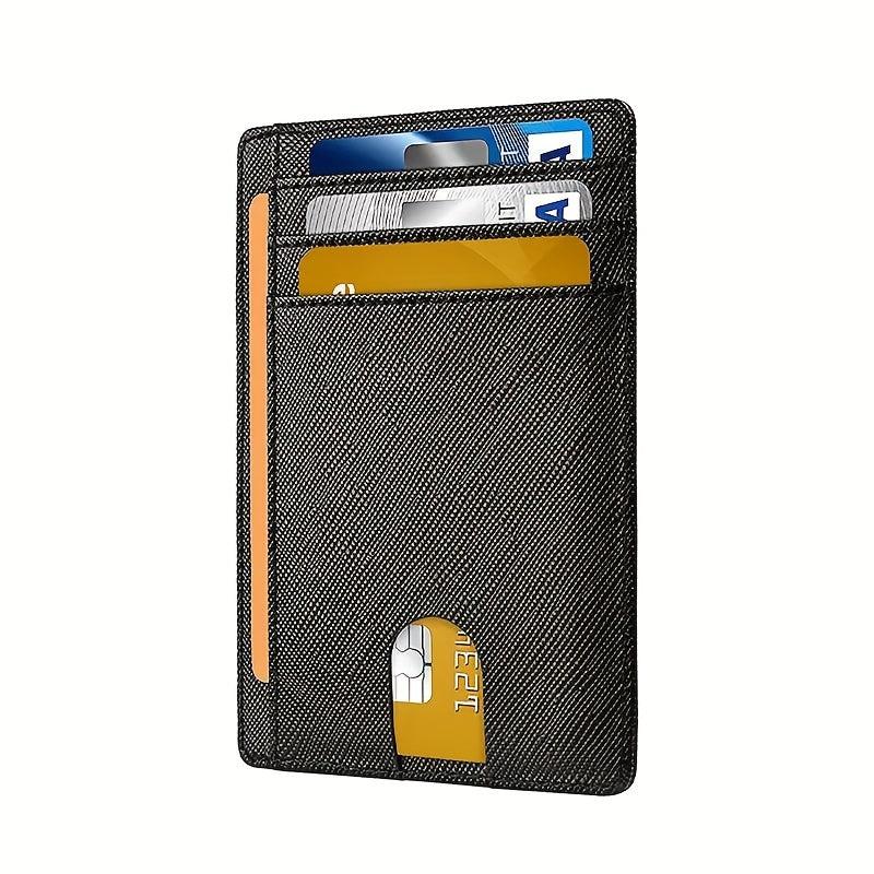 Slim RFID Blocking Card Holder Wallet for Travel Work