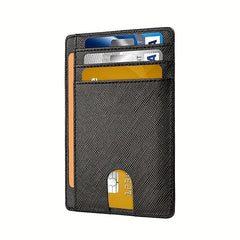 Slim RFID Blocking Card Holder Wallet for Travel Work