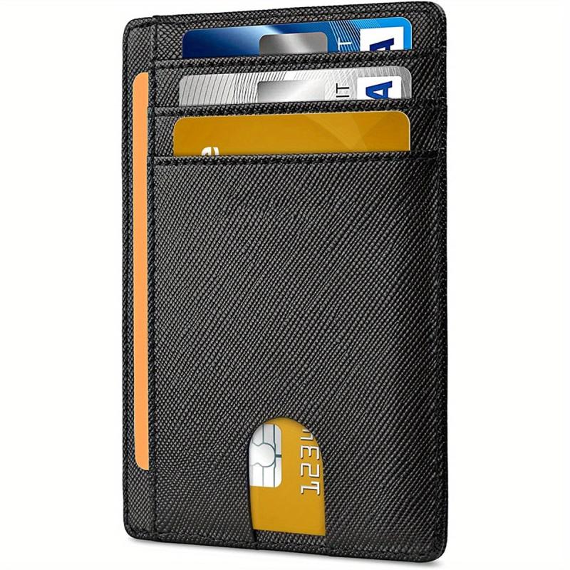 Slim RFID Blocking Card Holder Wallet for Travel Work
