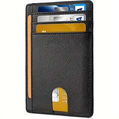 Slim RFID Blocking Card Holder Wallet for Travel Work