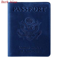Unisex PU Leather Passport And Vaccine Card Holder