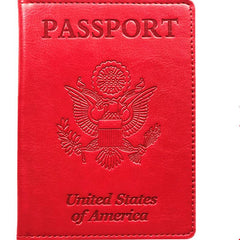 Unisex PU Leather Passport And Vaccine Card Holder