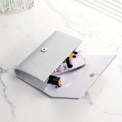 Rhinestone Glitter Chain Clutch Textured Flap Purse Evening Bag