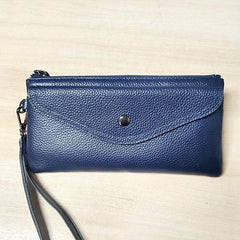 Solid Minimalist Long Wallet Classic Clutch Purse