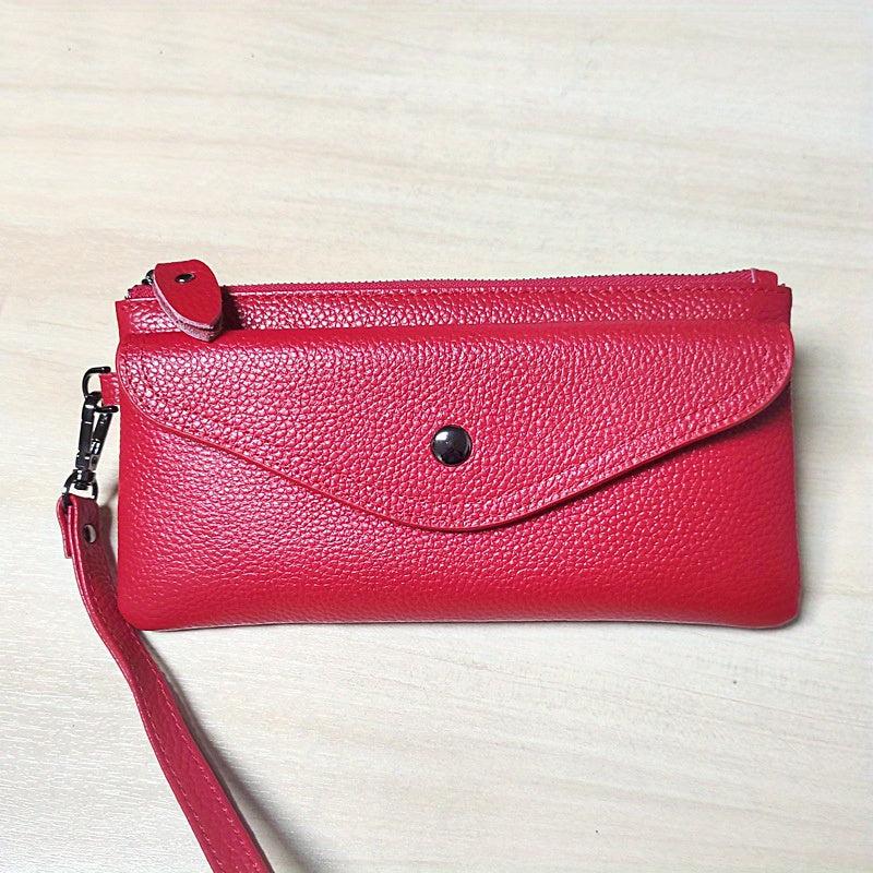 Solid Minimalist Long Wallet Classic Clutch Purse