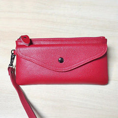 Solid Minimalist Long Wallet Classic Clutch Purse