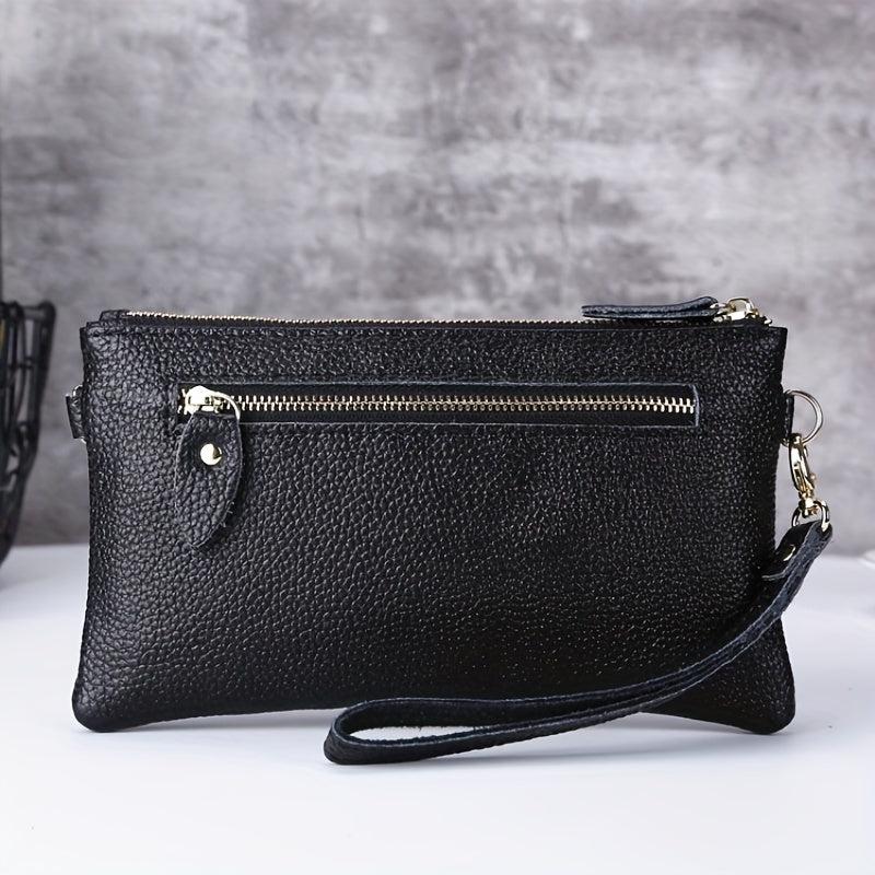 Solid Minimalist Long Wallet Classic Clutch Purse