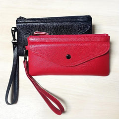 Solid Minimalist Long Wallet Classic Clutch Purse