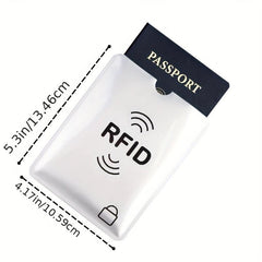RFID Blocking Passport Cover & Card Case Set - 4 Passport Covers + 2 Card Cases