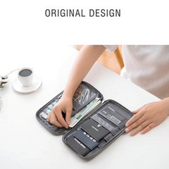 Portable Travel Passport Holder Document Storage Bag