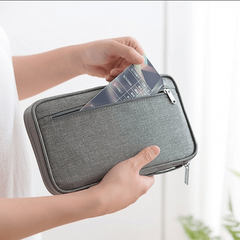 Portable Travel Passport Holder Document Storage Bag