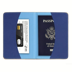 Lavender Pattern Travel Passport Holder Slim Travel Wallet