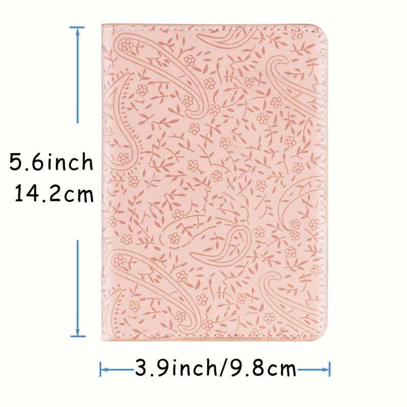 Lavender Pattern Travel Passport Holder Slim Travel Wallet