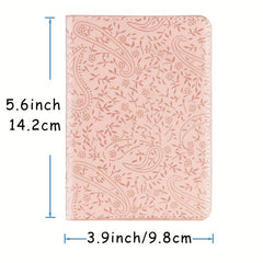 Lavender Pattern Travel Passport Holder Slim Travel Wallet