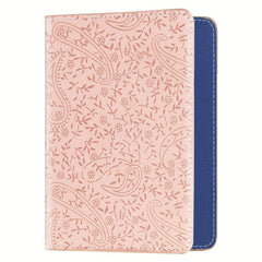 Lavender Pattern Travel Passport Holder Slim Travel Wallet