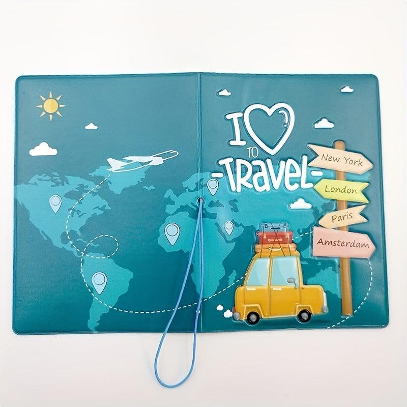 Vintage Pattern Passport Holder Card Holder